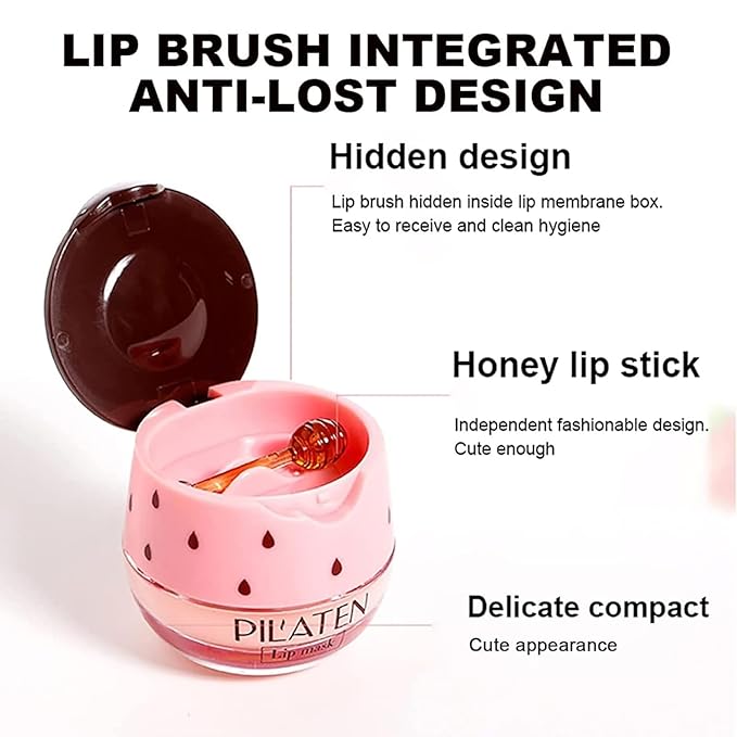 Bee Lip Balm Honey Pot,Honey Strawberry (Watermelon)