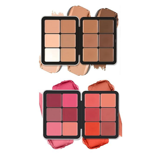 12 Color Concealer Palette & 12 Colors Blush