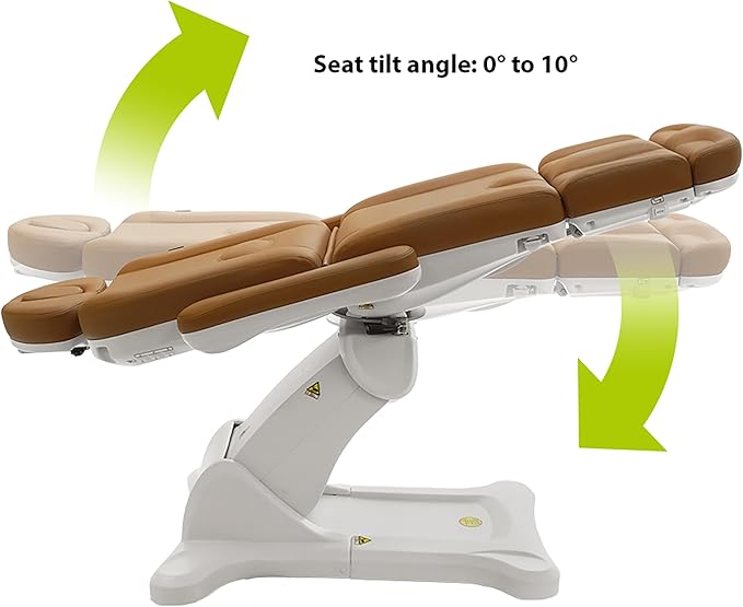 SKINACT Malibu Electric Medical Spa Treatment Table (Camel Orange)