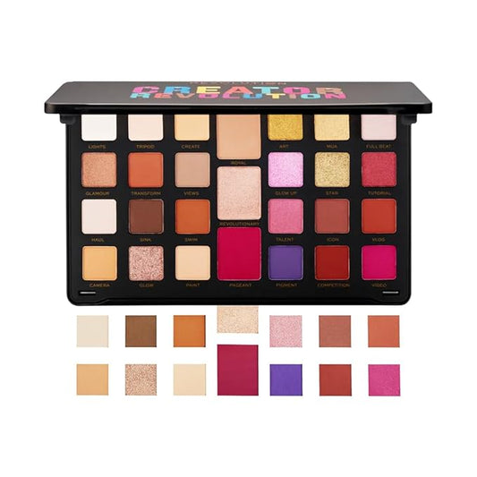Makeup Revolution, Creator Limitless, Eyeshadow Palette, Nude Reign, 9g