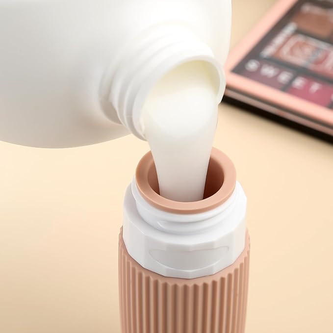 Travel Bottles for Toiletries, Tsa Approved 2oz Travel Bottles, BPA Free Leak Proof Travel Size Toiletry Containers, Refillable Travel Accessories with Toiletry Bag for Shampoo Liquid (4 Pack)