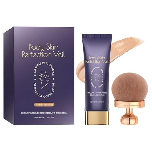 Body Concealer Cream 3.65 Fl Oz - Full Coverage for Skin Imperfections & Uneven Tone - Lightweight Natural Finish - Daily Moisturizing Face & Body Makeup with Centella Asiatica (Natural Radiance)