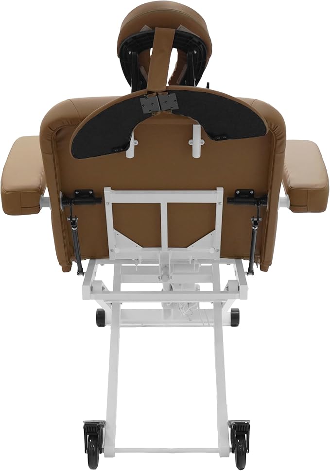 SKINACT Cleo Electric Spa Treatment Table, Facial Massage Bed ADA Compliant (Mocha)