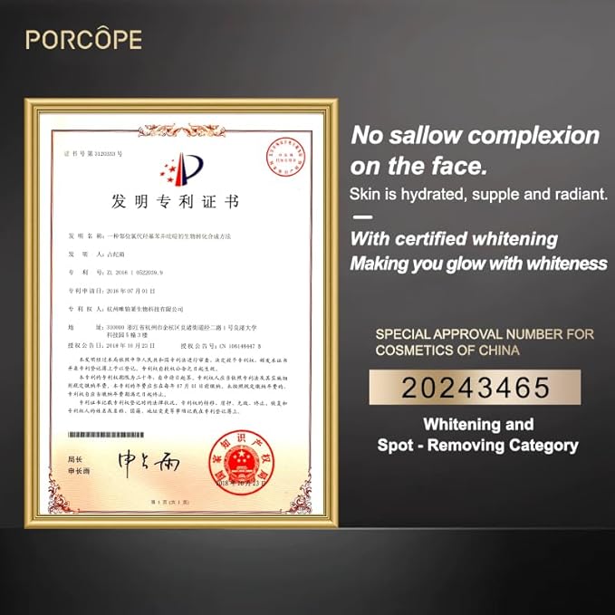 PORCOPE Niacinamide Brighten Moisturizing Sheet Mask - 28gx5 EA Contains Arbutin, Niacinamide, Hyaluronic Acid and Plant Extracts to Improve Dryness and Roughness, Moisturize and Brighten