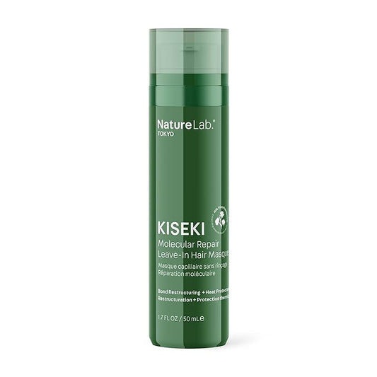 NatureLab.TOKYO Kiseki Molecular Repair Leave-In Hair Masque – Deep Conditioning Treatment to Restore, Strengthen & Bond Damaged Hair – Repair Split Ends, Add Shine & Smoothness – 1.7 Fl Oz