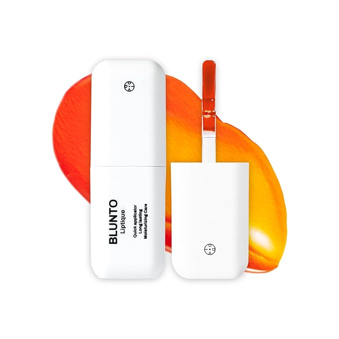 Liptique Korean Lip Stain Peel Off - 24 Hour Long Lasting Lip Tattoo, Waterproof & Transfer Proof, Nourishing & Hydrating Lip Tint for Women, Instant Plumping Lip Tints Peel Off (003 BLUNTO)