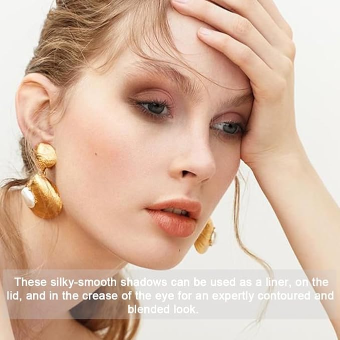 10 Color Matte Neutral Eyeshadow Palette - Nude Naked Beige Brown Shades, Blendable Long-Lasting, Vegan Cruelty-Free Natural Nude Eye Shadow Palette for Women, Professional Makeup Looks