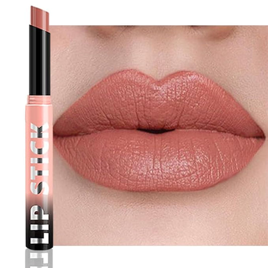 Warm Pink Matte Lipstick for Women, Long Lasting Waterproof Transfer-Proof Vegan, 24 Hours Moisturizing Glossy Shine Lip Gloss, Lipstick Palette Beauty Products Makeup All-Day Formula A01#
