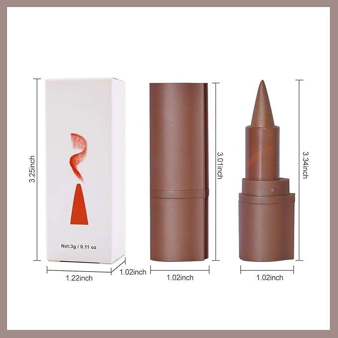 Erinde 2-in-1 Lip Liner and Lipstick Lip Combo Set, Matte Nude Dark Brown Red Lip Liner Creamy Lip Pencil Crayon, High Pigmented Long lasting Lipstick Makeup, 08# Dark