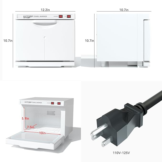 Hot Towel Warmer, 8L Towel Warmers Spa, Small Towel Warmer Professional Mini Towel Warmer Cabinet for Facial, Towel Warmer Esthetician Towel Heater for Beauty&Salon(8L-White)