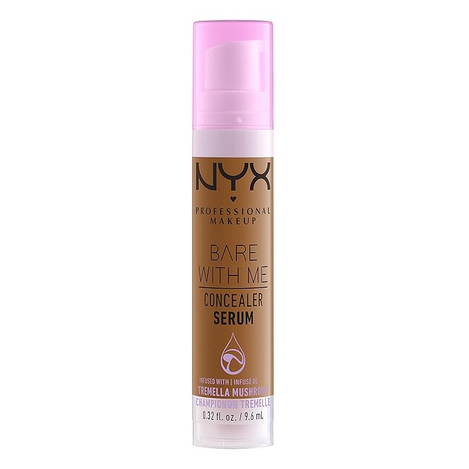 NYX PROFESSIONAL MAKEUP Bare With Me Concealer Serum, Concealer Makeup For Up To 24Hr Hydration - Camel