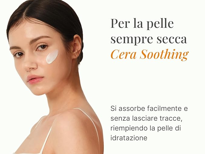 HAMEL Cera Soothing Cream - Vegan Ceramide Face Moisturizer for 48-Hour Hydration - Ideal for Sensitive Skin, Paraben-Free and Fragrance-Free - Skin Barrier Repair Korean Skincare, 2.7oz.