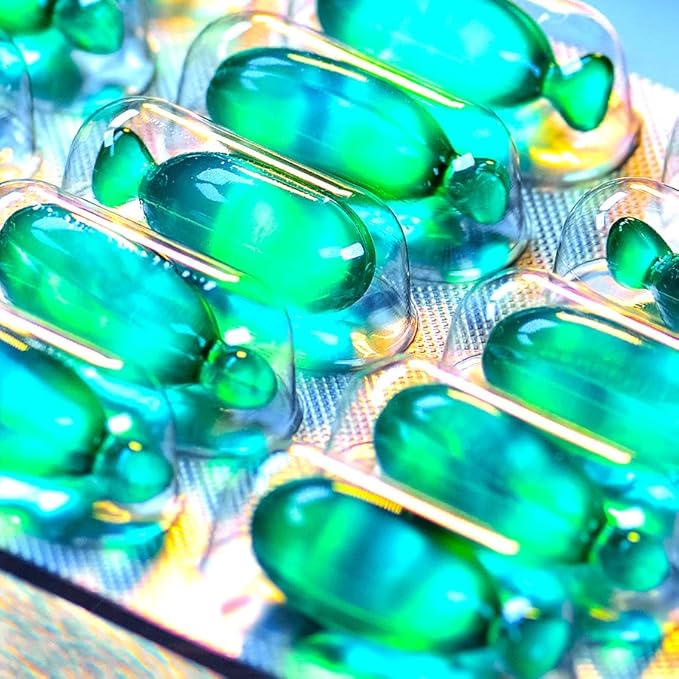 Volumizing Hair Oil Capsules – Leave-In Serum for Fine, Limp or Fragile Hair w/ Argan, Peptides & Ceramides | Mineral Oil, Sulfate and Paraben Free, Vegan | Fuller-Looking Body & Shine | 15Ct