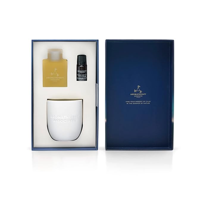 Aromatherapy Associates Moment of Grounding. Luxurious Holiday Gift Set Includes Forest Therapy Bath & Shower Gel, Pure Essential Oil Blend, and Candle (1 count)