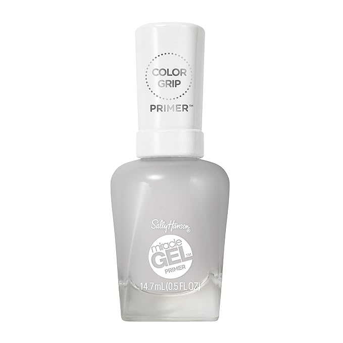 Sally Hansen Miracle Gel™, Color Grip Primer and Base Coat, Long Lasting, Gel-Like Formula, No UV Lamp Needed, Clear Nail Polish