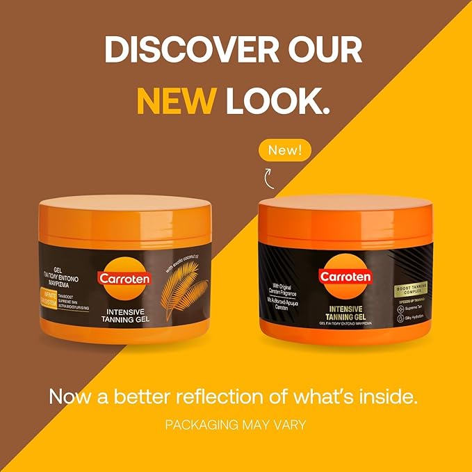 Intensive Tanning Gel, Tanning Gel, Natural Tanning Accelerator Cream Gel, Brown Tanning Gel, Natural Tanning Cream Gel for Sunbeds & Outdoor Sun, Bronze