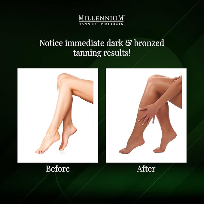 Millennium Tanning Black Chai Tanning Lotion with Bronzers, Essential Oils, & Extracts (13.5 Ounces)