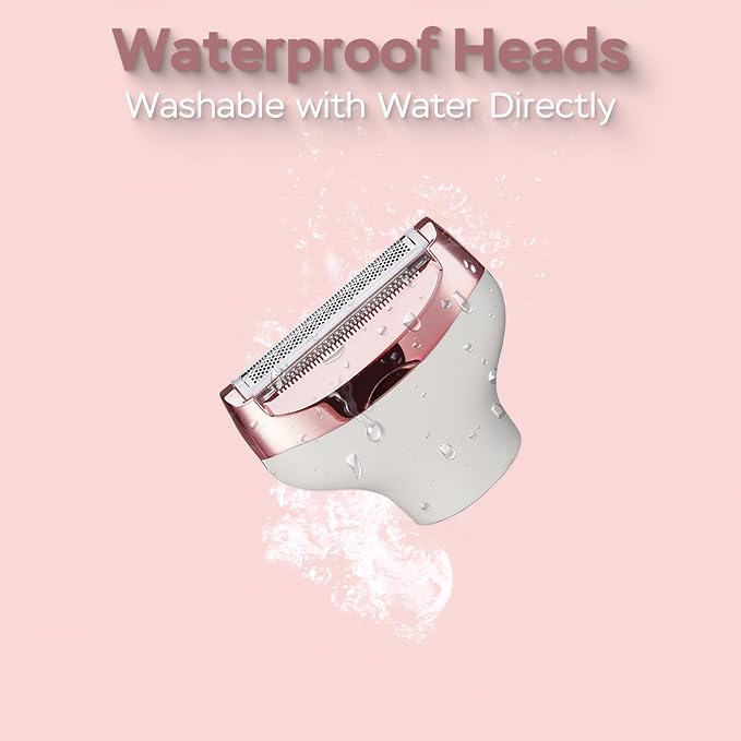 Electric Razors for Women, 4-in-1 Women’s Facial Hair Removal, Face Shaver Ebrow Trimmer Pubic Bikini Trimmer Portable Ladies Shaver Womens Razors for Shaving