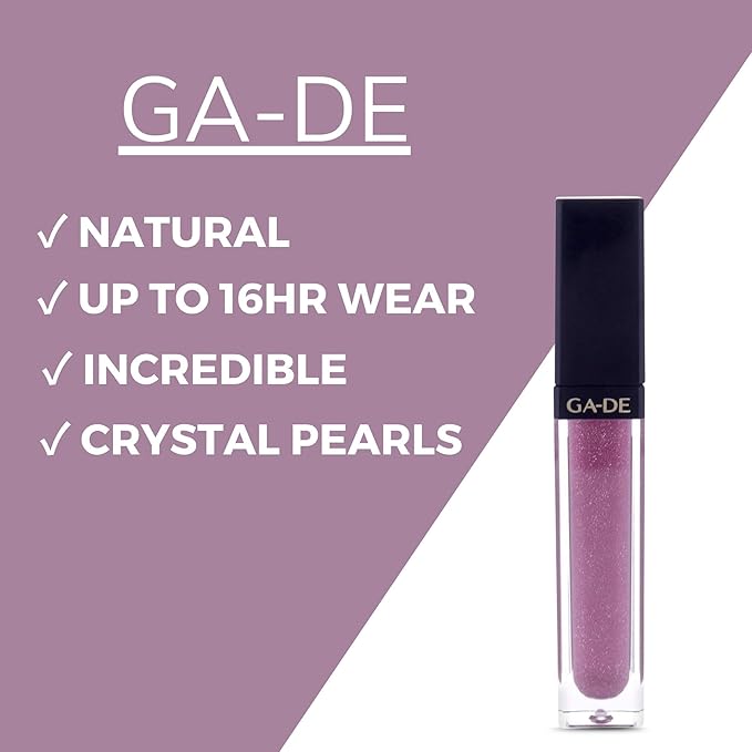 GA-DE Crystal Lights Lip Gloss, 516 - Enriched with Light-Reflecting Crystal Pearls - Smooth Silky, Rich Color - Moisturizes and Adds Shine - 0.2 oz