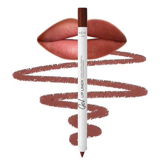 Lamel Matte Gel Lip Liner Pencil | Weightless & CreamyTexture - Sharpenable - Longwear & Waterproof - High Pigmented & Flawless Finish - Cruelty-free & Paraben-Free - 413, 1,7g/0.05oz. (Chilli)
