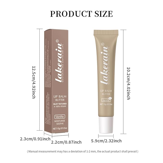 Lip Butter Balm, Day/Night Hydrating Lip Vanilla