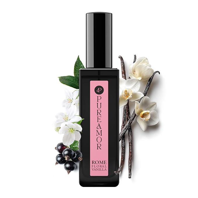 ROMAN Blossom Vanilla Perfume for Women, Cozy Floral Jasmine & Sweet Vanilla Fragrance, Long Lasting Extrait de Parfum, Advanced Fragrance Travel Size 0.7 oz/20ml Perfume Spray