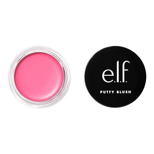 e.l.f. Putty Blush, Creamy & High-Pigment Formula For A Natural Glow, Delivers A Semi-Matte & Powder Finish, Vegan & Cruelty-Free, Bora Bora