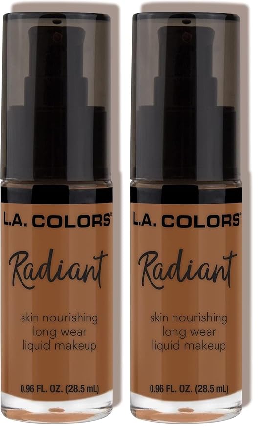 L.A. COLORS Radiant Liquid Makeup, Ginger CLM397 (Pack of 2)