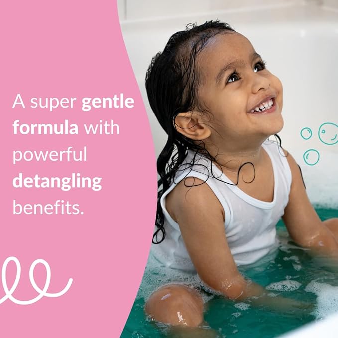 Love Ur Curls Kids - LUCK 2 in 1 Shampoo and Conditioner, Fragrance Free, Pediatrician Approved, Gentle Tear Free Unscented Formula, Easy to Detangle Curls, Sulfate and Paraben Free, 300 mL