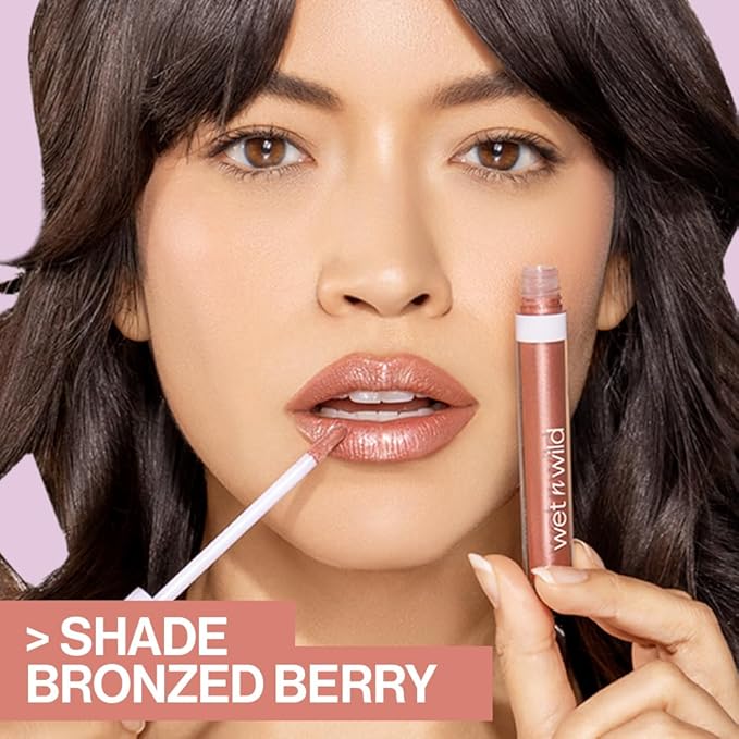 wet n wild MegaSlicks Lip Gloss, Ultra-Glossy, Vitamin-E Enriched, Ultra-Gloss High Shine Moisturizing, Cruelty-Free & Vegan - Call Me Boss