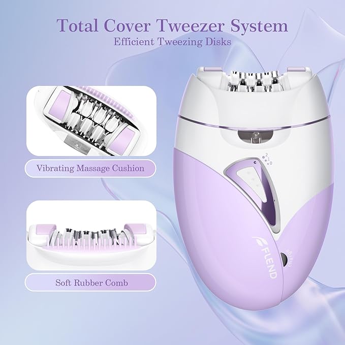 Epilators, 2-Speed Painless Smooth Glide Epilator for Women, Cordless Rechargeable Facial Hair Removal Epilator, Hair Removal Device for Women's Face Legs Bikini Area Arms Legs