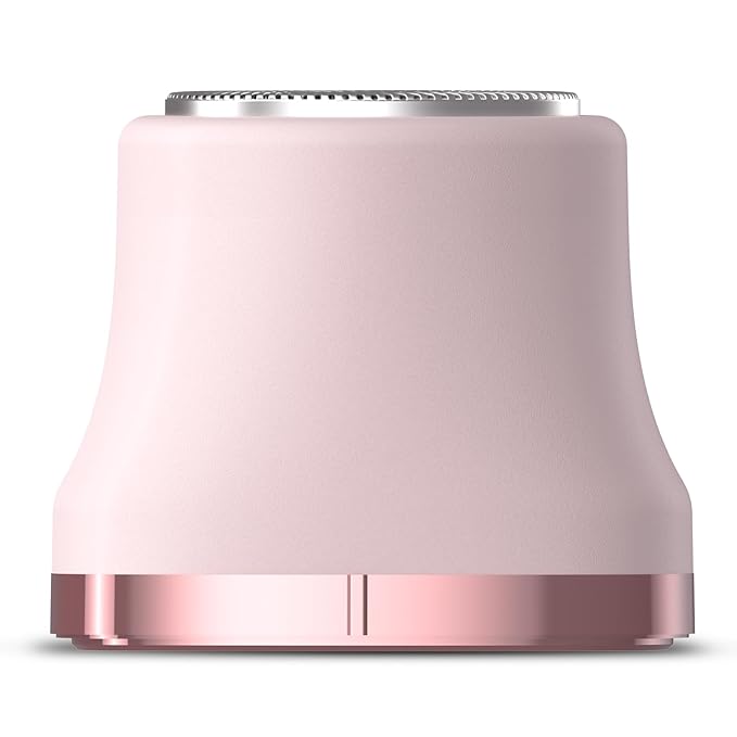 Bikini Trimmer Replacement Facial Shaving Head - Stainless Steel, Detachable, Easy to Clean, Pink