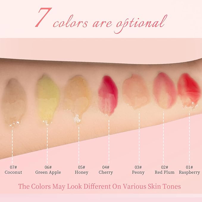 Plumping Lip Oil, Long Lasting Hydrating Plum)