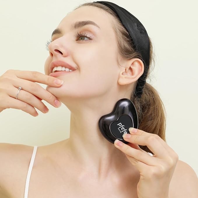 pfefe Stainless Steel Cryo Gua Sha - Gua Sha Facial Beauty Tools - Metal Skin Care Gua Sha for Body SPA Face Neck Eye