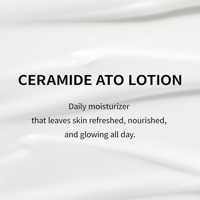 ILLIYOON Ceramide Ato Lotion 528ml(17.85oz) | Daily Moisturizing Lotion for All Skin Types | Deep Moisturizing and Soothing Effect | Korean Skin Care