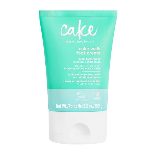 Cake Beauty Walk Triplemint Foot Crème, 3.5 Fluid Ounce
