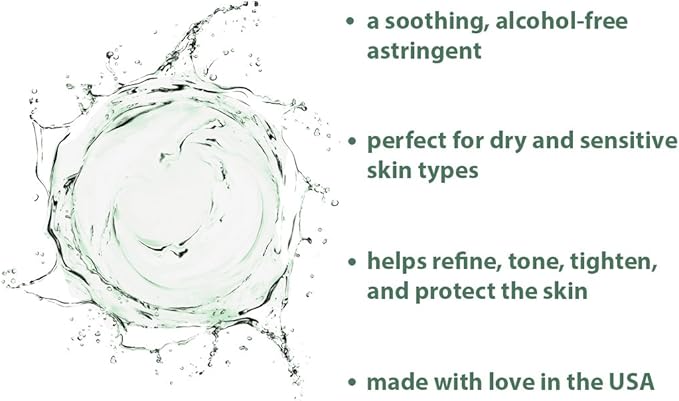 RAYA Aloe Cucumber Astringent 16 oz (202) | Gentle Pore Tightening and Smoothing Facial Toner for Dry and Sensitive Skin | Helps Refine, Cool, and Sooth | Smooths Complexion When Used Before Make-Up