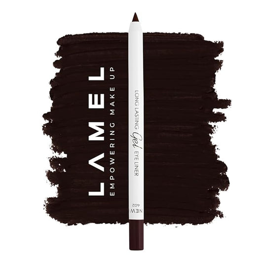Lamel Brown Eyeliner, Ultra Long Lasting Gel Eyeliner Pencil, Waterproof Eye Liner, Smudge Proof, Creamy Eye Pencil, Sweat Proof Makeup, Highly-Pigmented (402 Shade)