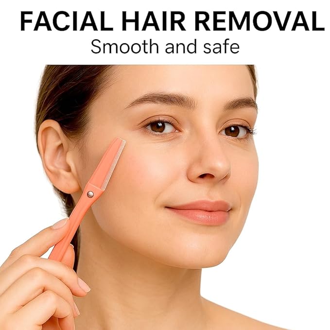 Face Razors for Women – Eyebrow & Facial Hair Removal, Shaver, Gentle Facial Hair Remover, Dermaplaning Tool, Women’s Face Shaver, Eyebrow Trimmer, Disposable Razor