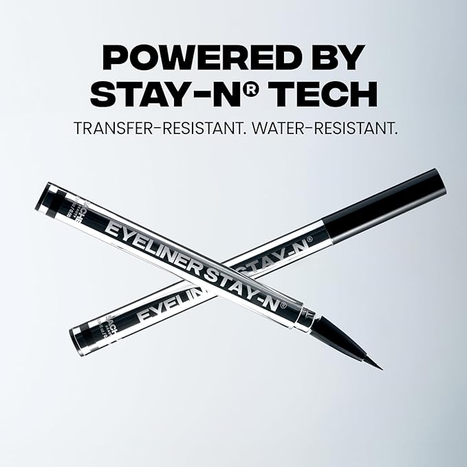 Sacheu Liquid Eyeliner STAY-N Long Wear Waterproof Eyeliner Pen with Ultra-Precise 360° Flexible Tip — Smudge-Proof Vegan & Cruelty-Free Eye Makeup, Eye’m Sharp