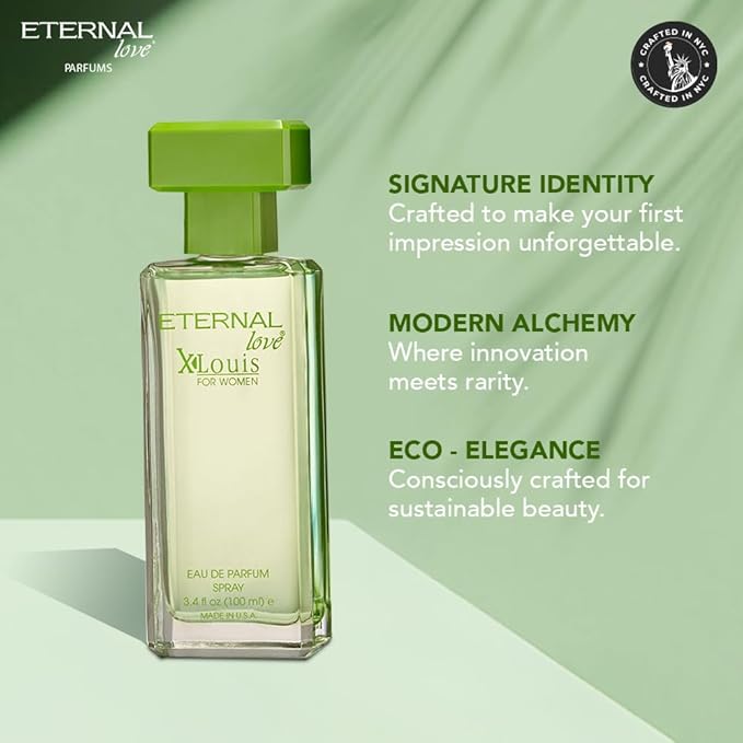 Eternal Love X-Louis for Women - Long Lasting Eau de Parfum Spray 100ml - Premium Floral Fragrance with Amber & Vanilla - Sophisticated Scent