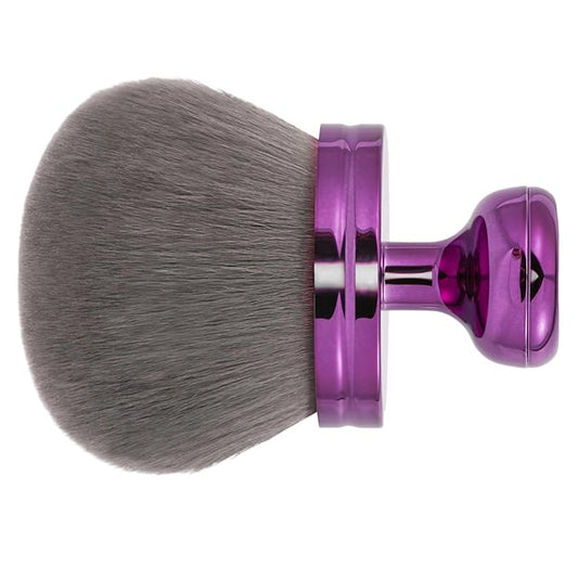 UNIMEIX 3 Inch Sunscreen Brush with Drawstring Bag for Face Kabuki Sunscreen Applicator Self Tanner Brush Body Makeup Coverage Perfector for Liquid Foundation Powder Cream (Violet)