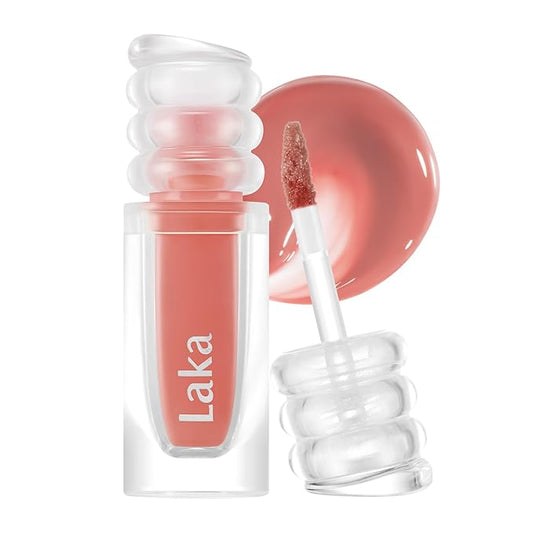 Laka Maxi Glayer Tint 3.8g/0.13oz., Glass Layer of Gloss, Ultra Glow & Vivid Layerable Pigments, High Shine Lip Oil, K-Beauty (#602 Bunny)