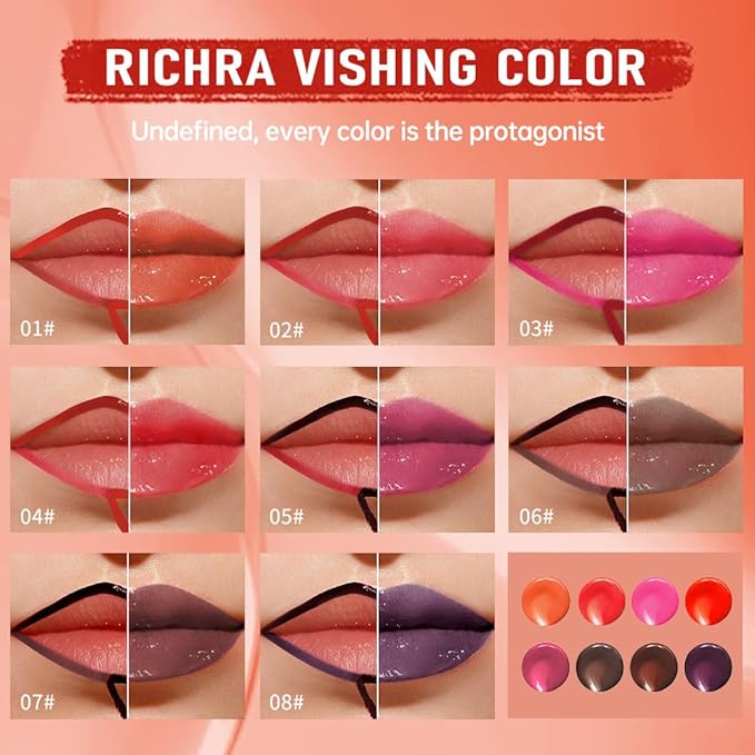 Cool Taupe Peel Off Lip Gloss Tattoo and Lip Oil, Lip Stain Peel Off Masque - Peel Off Lip Tint,Long Lasting Waterproof Transfer-proof Lip Mask Lip Gloss Peel Off Lip Liner,Stay Lip Makeup 06#