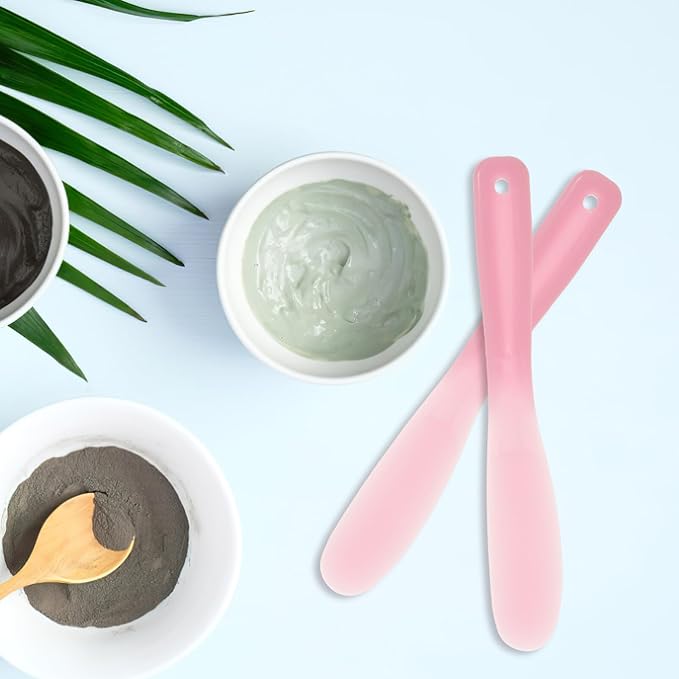 Facial Cream Spatula 10Pcs Mini Cosmetic Spatulas, Silicone