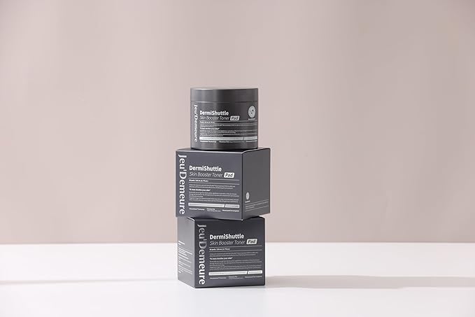 JEU'DEMEURE DermiShuttle Skin Booster PHA Premium Toner Pads, Exfoliating, Minimizing Pores, Dead Skin & Blackheads,100% Cotton Facial Pad, For Sensitive Skin, Korean Skin Care, 60 Pads 2.7 fl.oz