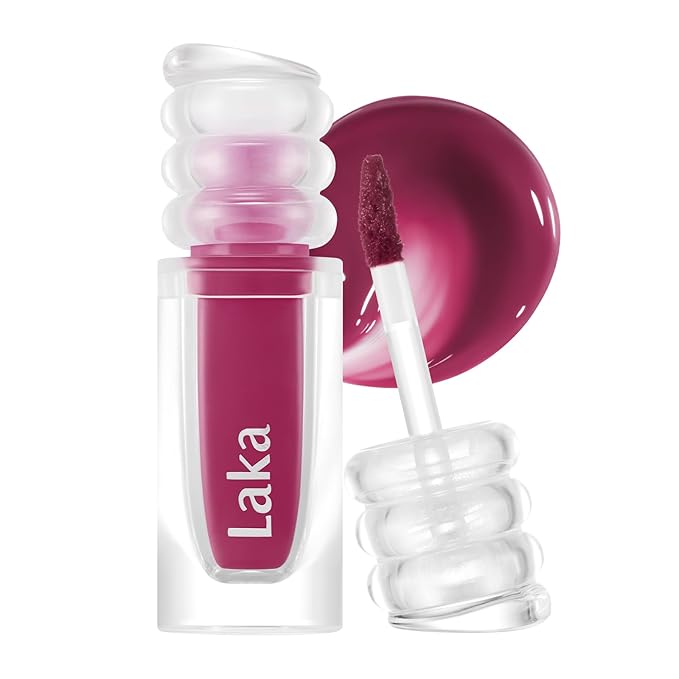 Laka Maxi Glayer Tint 3.8g/0.13oz., Glass Layer of Gloss, Ultra Glow & Vivid Layerable Pigments, High Shine Lip Oil, K-Beauty (#620 Tempo)