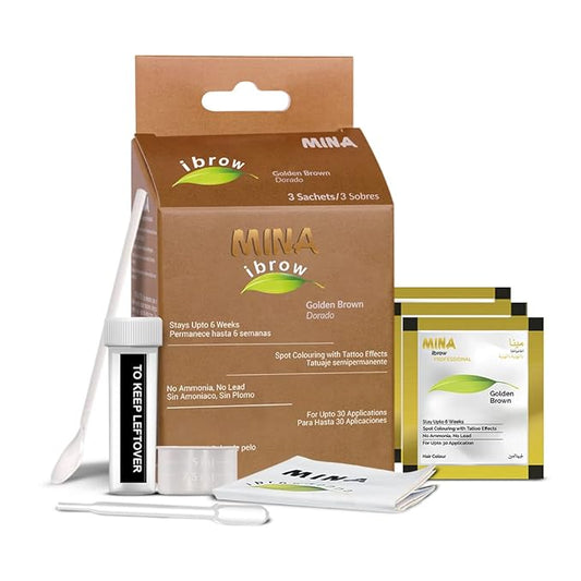 Mina ibrow Hair Color Golden