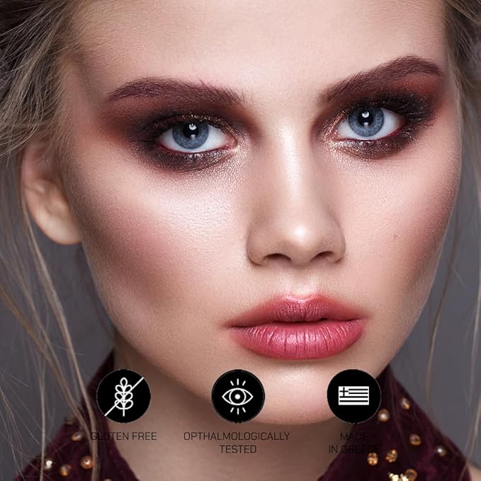 Radiant Professional Lengthening Mascara with silicone brush – Smudge-Proof Curl Mascara Volume and Length for Sensitive Eyes, Cruelty Free, Ideal for Mature & Young Women, 0.43 oz (04 Violet)