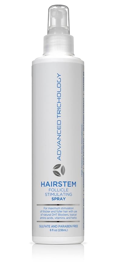 Advanced Trichology HairStem Follicle Stimulating Spray - Clinical Strength Hair Growth Stimulator - Biotin, Saw Palmetto, Hyaluronic Acid 8oz